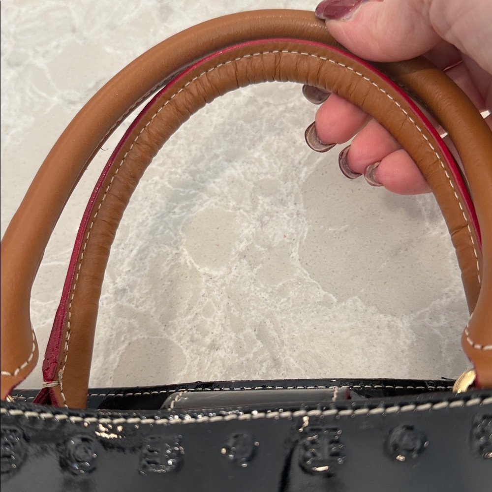 Arcadia top handle Italian patent leather satchel - Picture 8 of 11